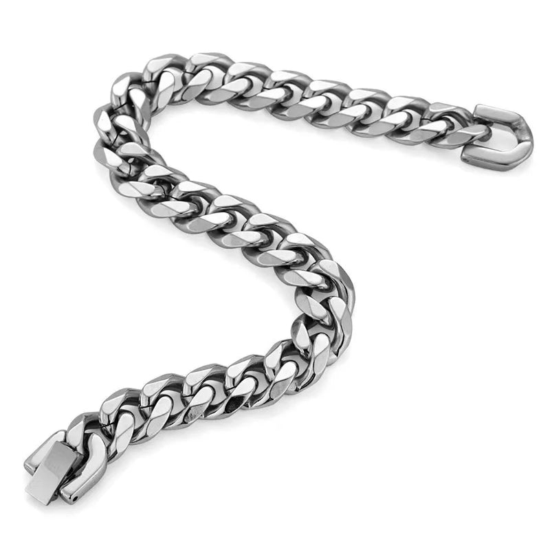 316L Stainless Steel Cuban Chain Bracelet