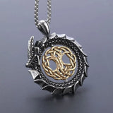 Men's Stainless Steel Viking Dragon