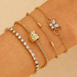 Multi-Layered Retro Handmade Bracelet Set