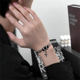 Retro Black Zircon Star Bracelet