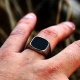 Ring Signet Solid Fashion Jewelry For Men