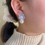 ZAKOL Korea Fashion Round Simulated Pearls