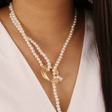 Vintage Pearl Pendant Necklace