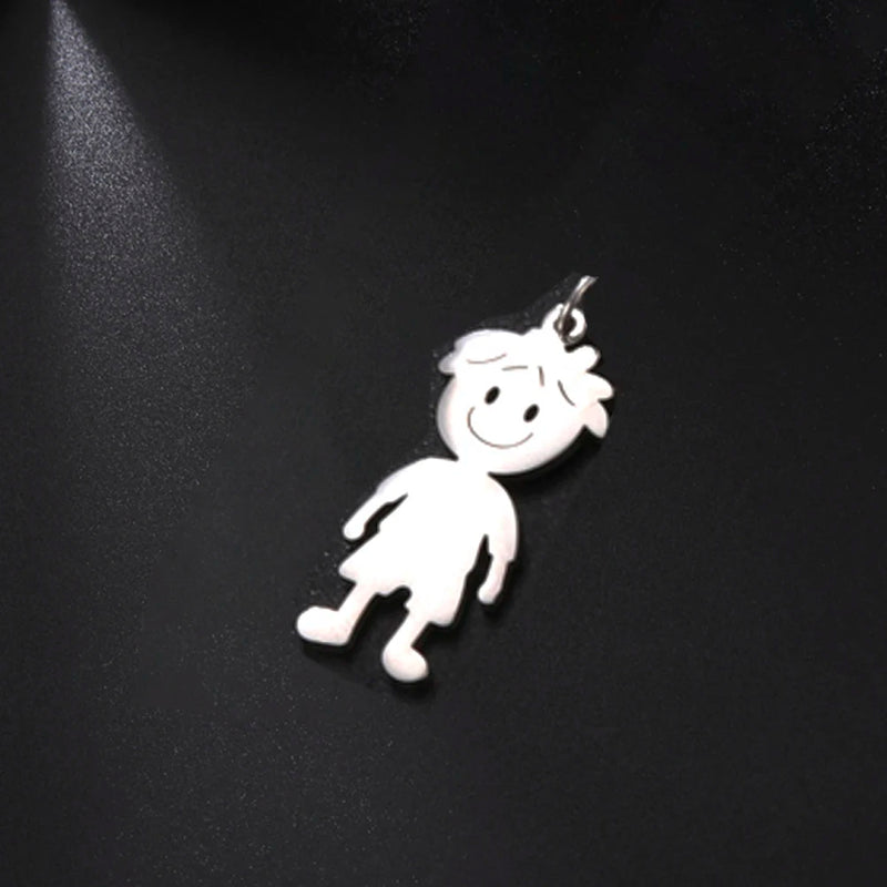 Personalized Boy Girl Pendant Necklace