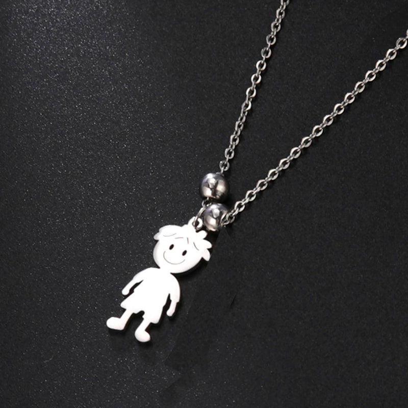 Personalized Boy Girl Pendant Necklace