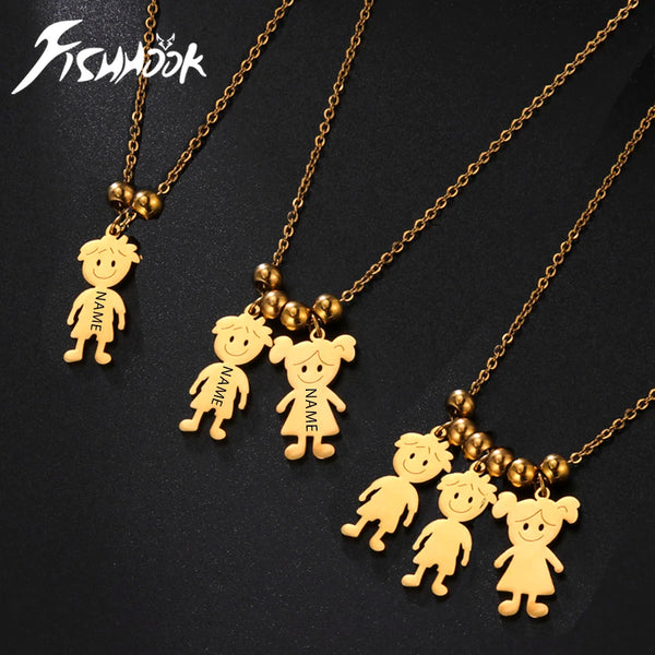 Personalized Boy Girl Pendant Necklace