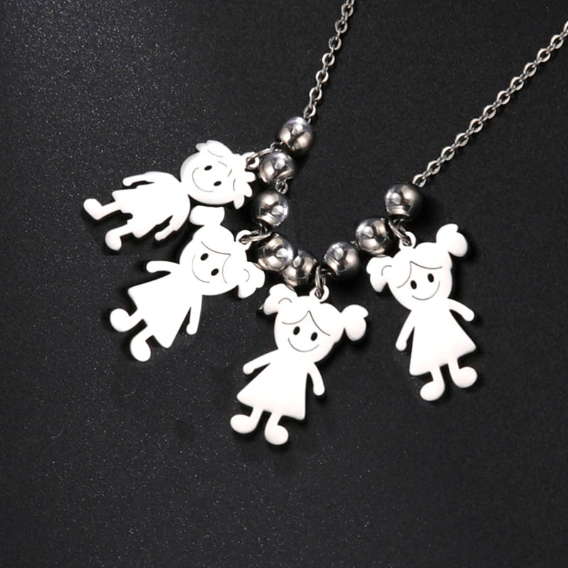 Personalized Boy Girl Pendant Necklace