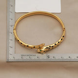 Stainless Steel Multicolor Leopard Bangle