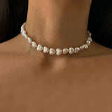 Elegant Irregular Pearl Multi-layer Necklace