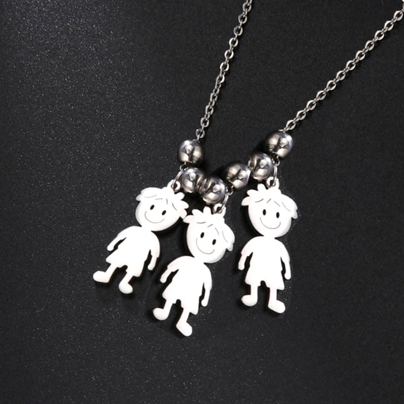 Personalized Boy Girl Pendant Necklace