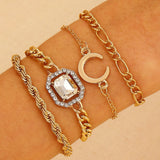 Multi-Layered Retro Handmade Bracelet Set