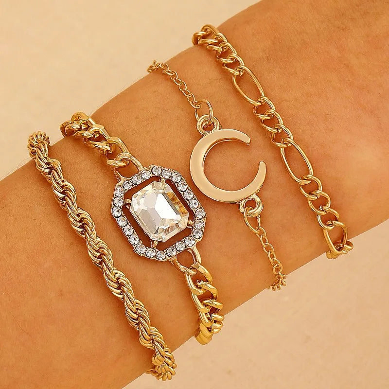 Multi-Layered Retro Handmade Bracelet Set