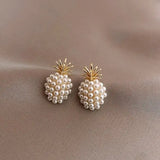 Exquisite Flower Zircon Stud Earrings